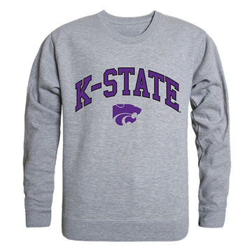 KSU Kansas State University Campus Crewneck Pullover Sweatshirt Sweater Heather Grey