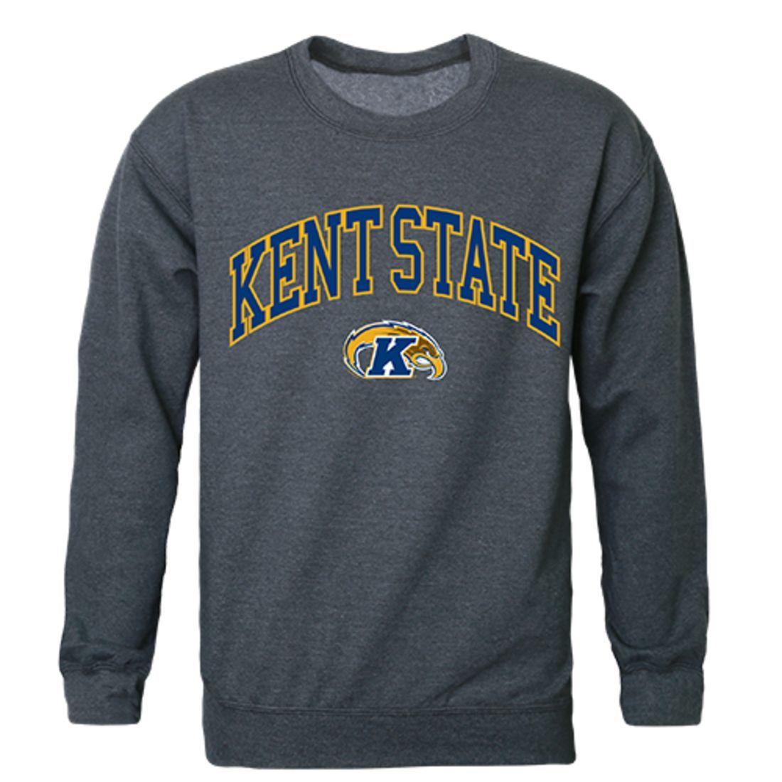KSU Kent State University Campus Crewneck Pullover Sweatshirt Sweater Heather Charcoal