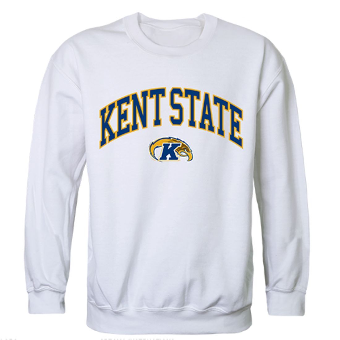 KSU Kent State University Campus Crewneck Pullover Sweatshirt Sweater White