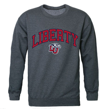 Liberty University Campus Crewneck Pullover Sweatshirt Sweater Heather Charcoal