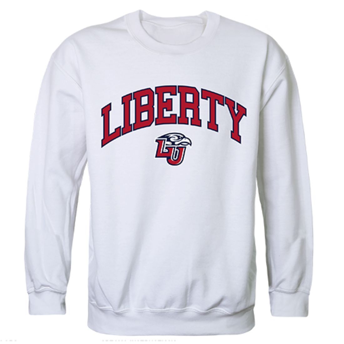 Liberty University Campus Crewneck Pullover Sweatshirt Sweater White