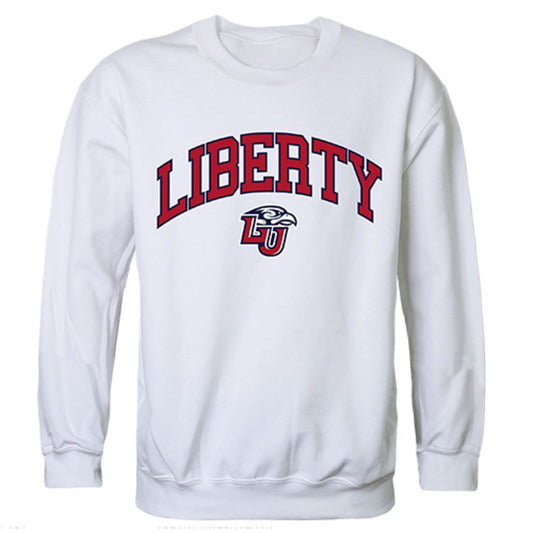 Liberty University Campus Crewneck Pullover Sweatshirt Sweater White