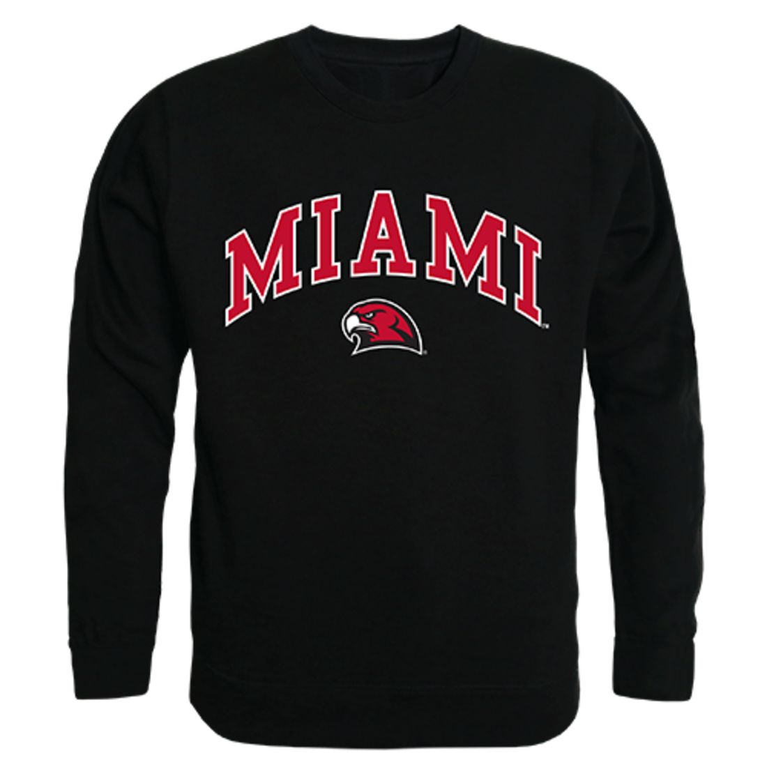 Miami University Campus Crewneck Pullover Sweatshirt Sweater Black