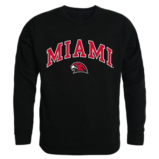 Miami University Campus Crewneck Pullover Sweatshirt Sweater Black