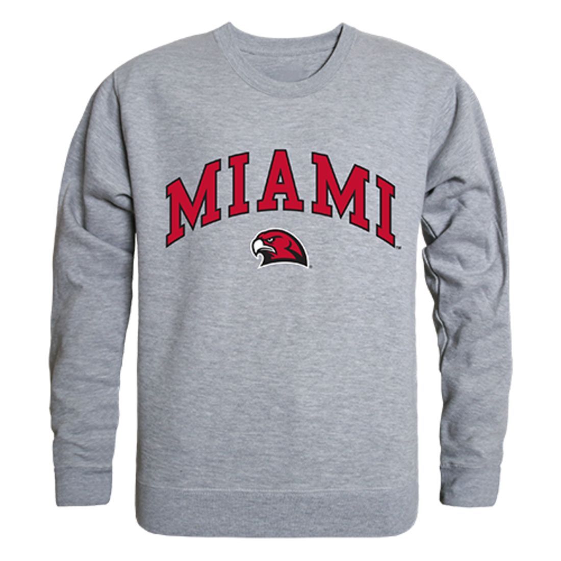 Miami University Campus Crewneck Pullover Sweatshirt Sweater Heather Grey
