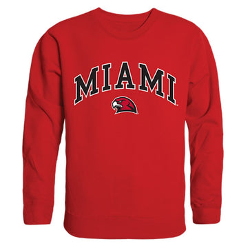 Miami University Campus Crewneck Pullover Sweatshirt Sweater Red