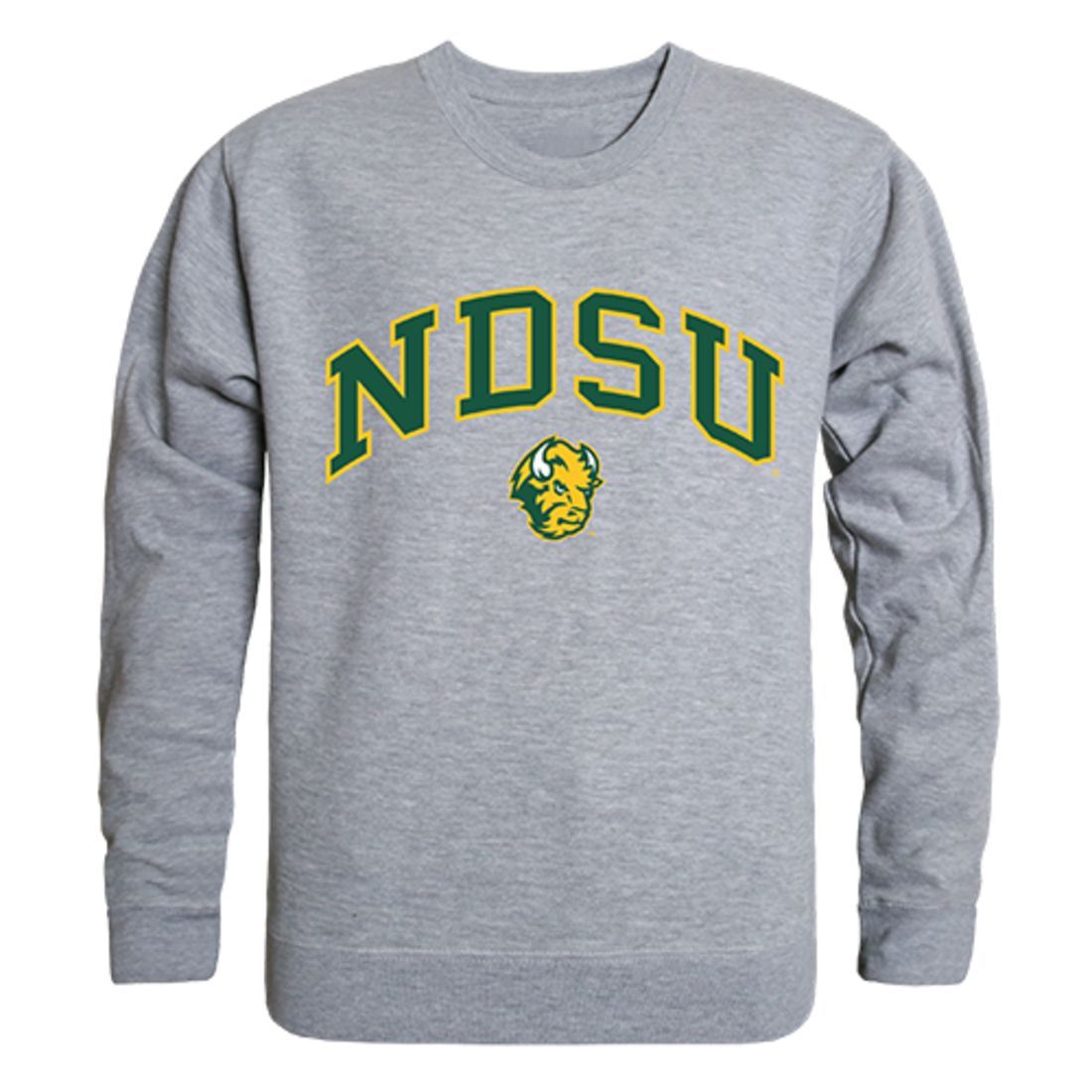 NDSU North Dakota State University Bison Campus Crewneck Pullover Sweatshirt Sweater Heather Grey