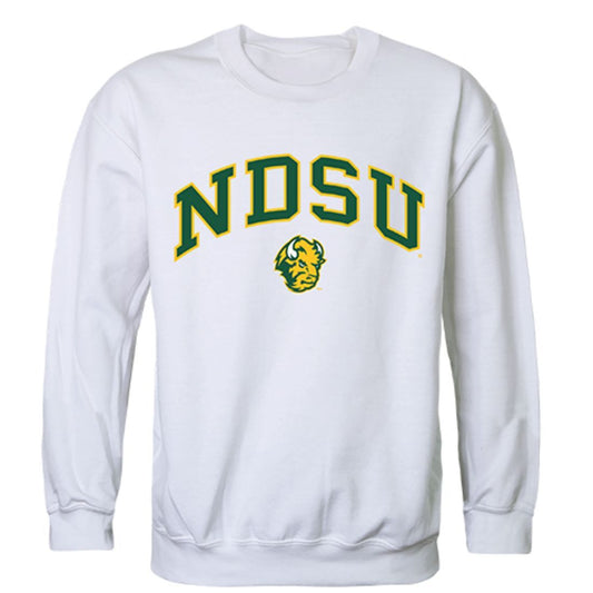 NDSU North Dakota State University Bison Campus Crewneck Pullover Sweatshirt Sweater White