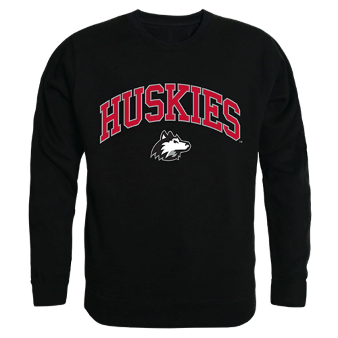 NIU Northern Illinois University Campus Crewneck Pullover Sweatshirt Sweater Black