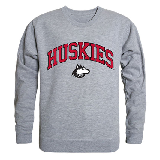 NIU Northern Illinois University Campus Crewneck Pullover Sweatshirt Sweater Heather Grey