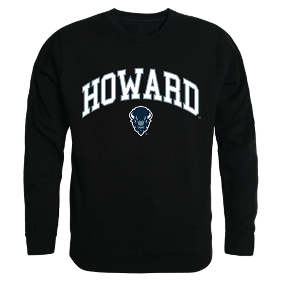 Howard University Campus Crewneck Pullover Sweatshirt Sweater Black