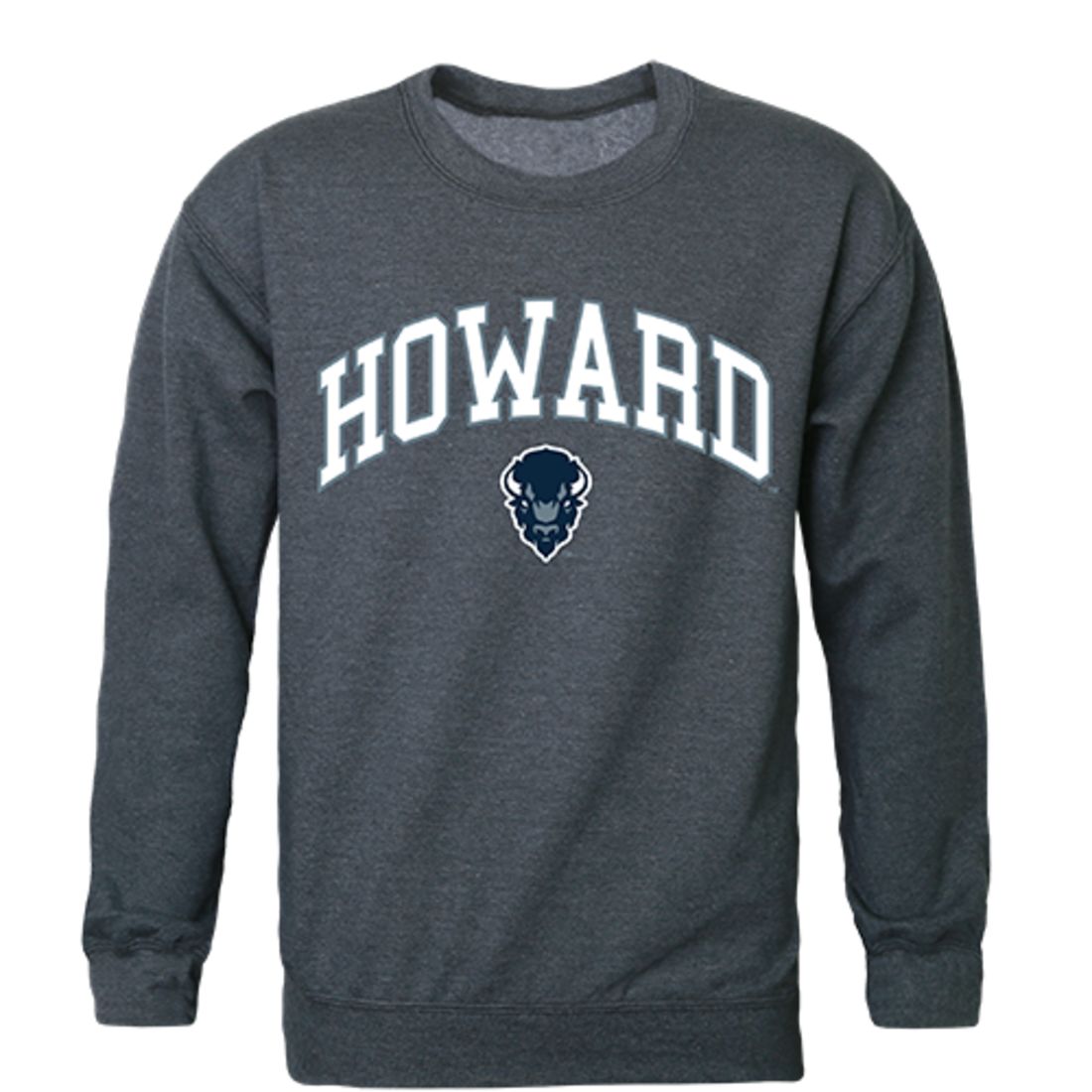 Howard University Campus Crewneck Pullover Sweatshirt Sweater Heather Charcoal