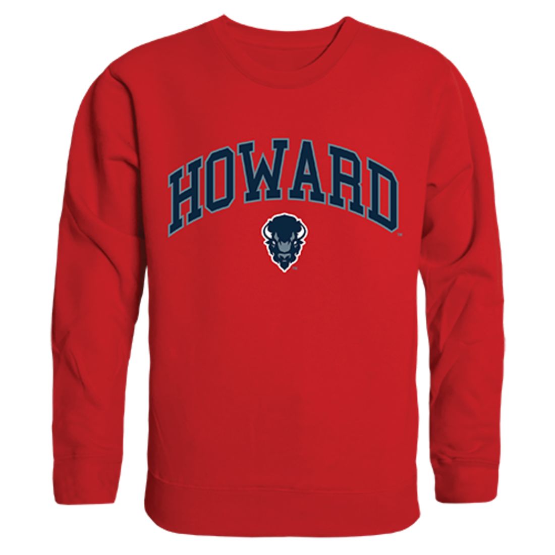 Howard University Campus Crewneck Pullover Sweatshirt Sweater Red