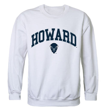 Howard University Campus Crewneck Pullover Sweatshirt Sweater White