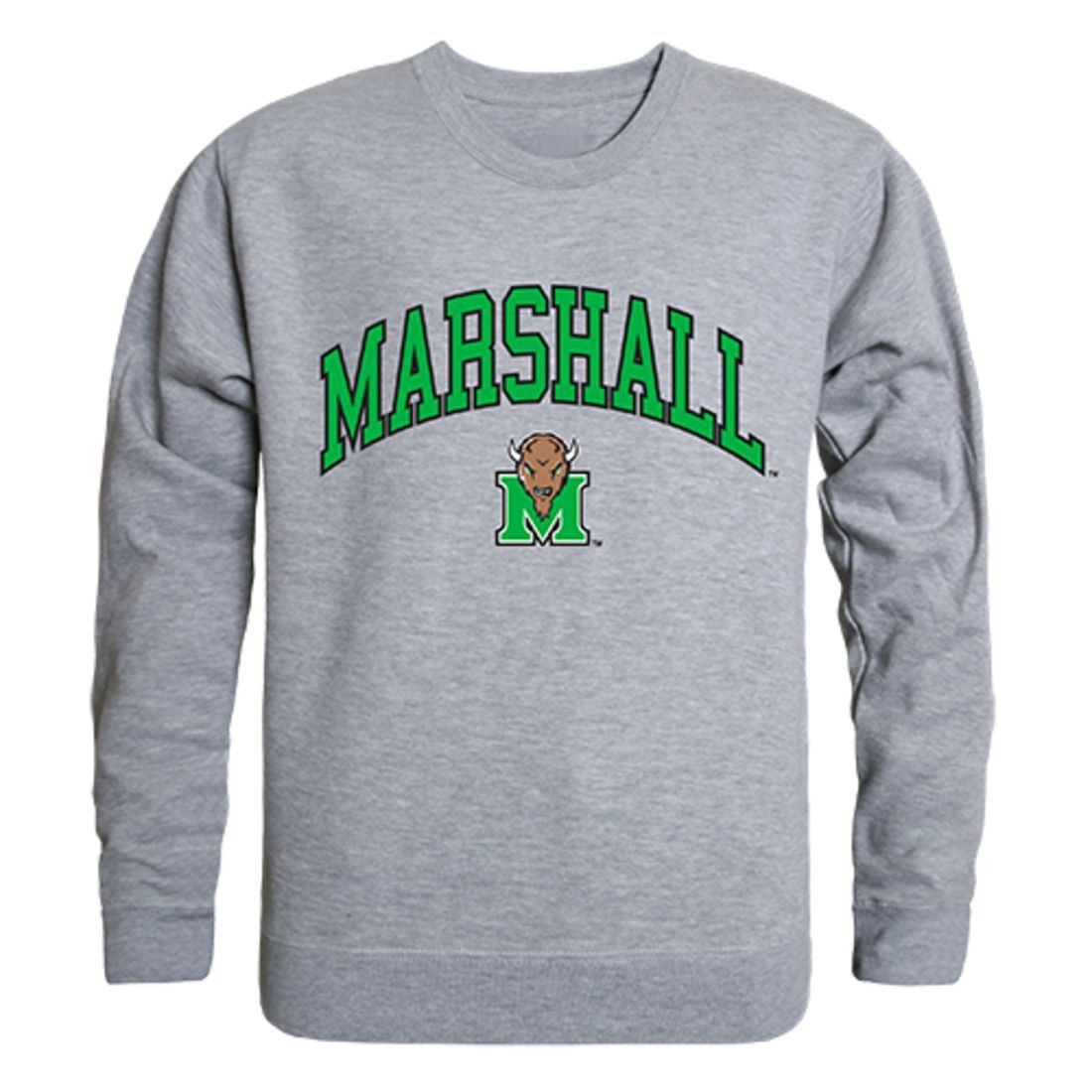 Marshall University Campus Crewneck Pullover Sweatshirt Sweater Heather Grey