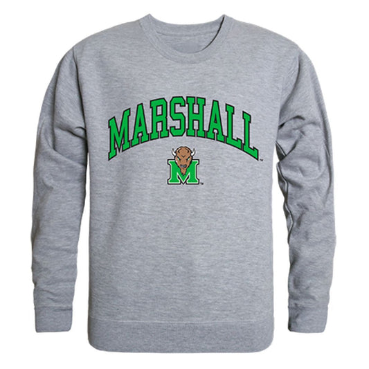 Marshall University Campus Crewneck Pullover Sweatshirt Sweater Heather Grey
