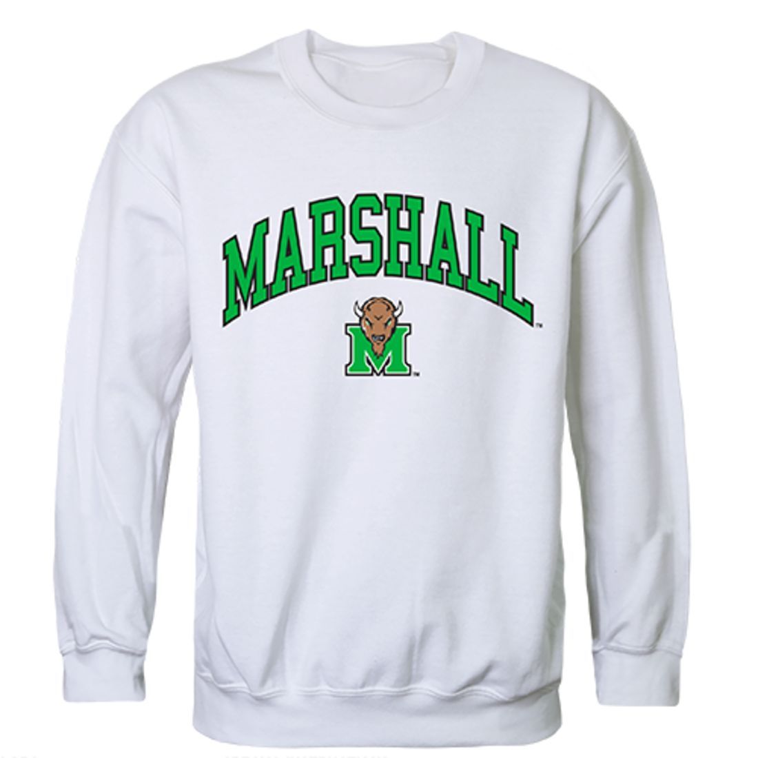 Marshall University Campus Crewneck Pullover Sweatshirt Sweater White