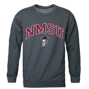 NMSU New Mexico State University Campus Crewneck Pullover Sweatshirt Sweater Heather Charcoal