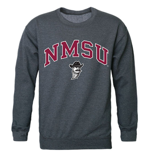 NMSU New Mexico State University Campus Crewneck Pullover Sweatshirt Sweater Heather Charcoal