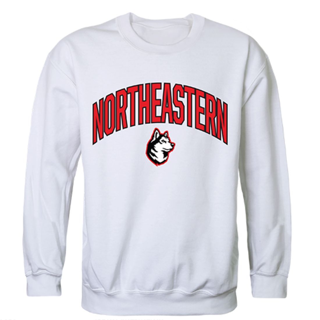 Northeastern University Campus Crewneck Pullover Sweatshirt Sweater White