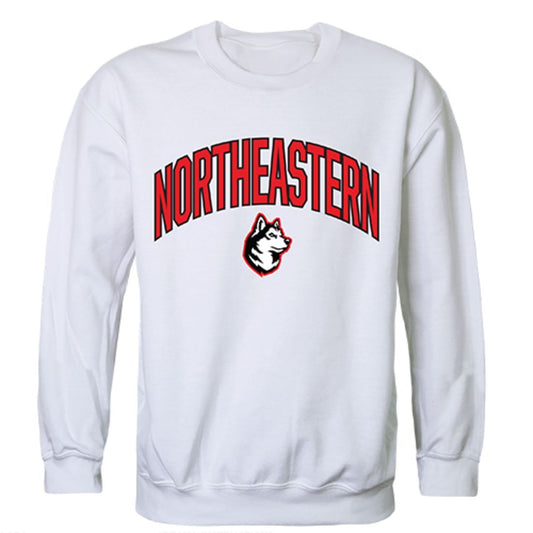 Northeastern University Campus Crewneck Pullover Sweatshirt Sweater White