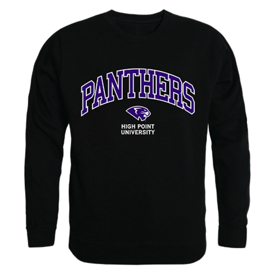 HPU High Point University Campus Crewneck Pullover Sweatshirt Sweater Black