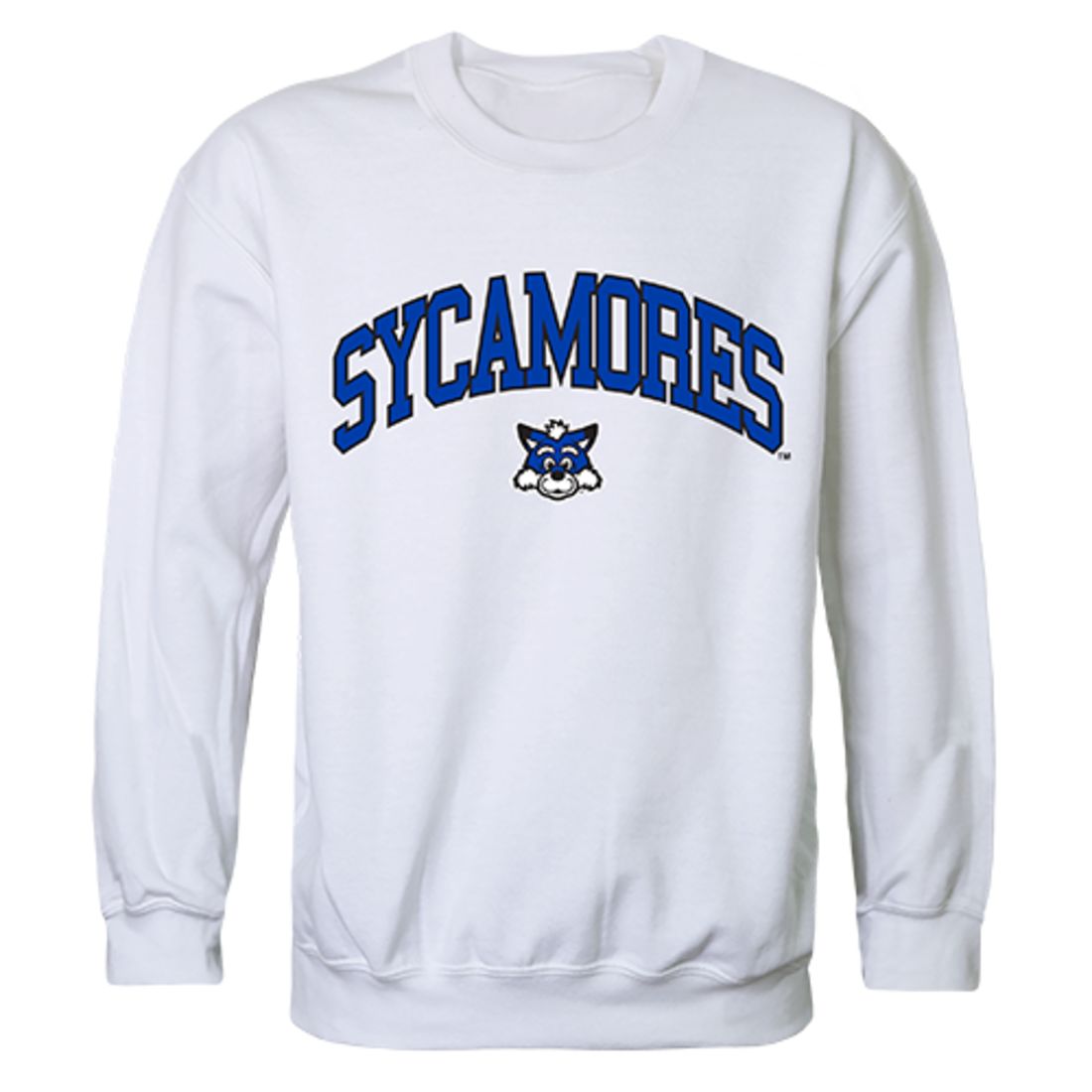 ISU Indiana State University Campus Crewneck Pullover Sweatshirt Sweater White