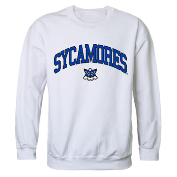 ISU Indiana State University Campus Crewneck Pullover Sweatshirt Sweater White
