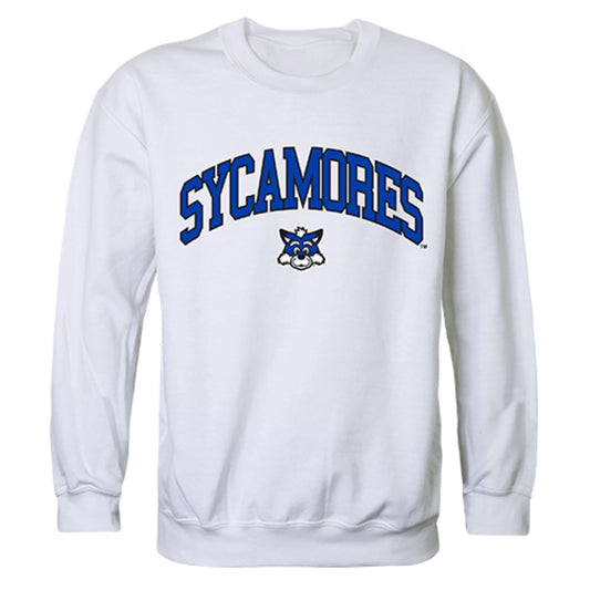 ISU Indiana State University Campus Crewneck Pullover Sweatshirt Sweater White