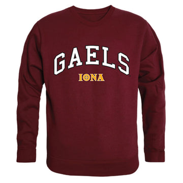 Iona College Campus Crewneck Pullover Sweatshirt Sweater Maroon