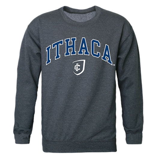 Ithaca College Campus Crewneck Pullover Sweatshirt Sweater Heather Charcoal