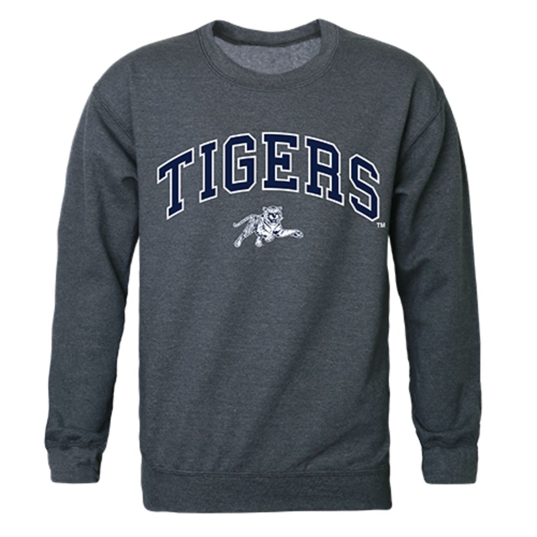 JSU Jackson State University Campus Crewneck Pullover Sweatshirt Sweater Heather Charcoal