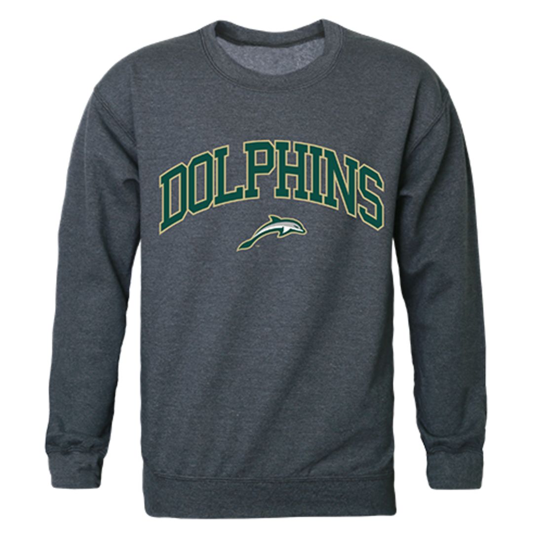 JU Jacksonville University Campus Crewneck Pullover Sweatshirt Sweater Heather Charcoal