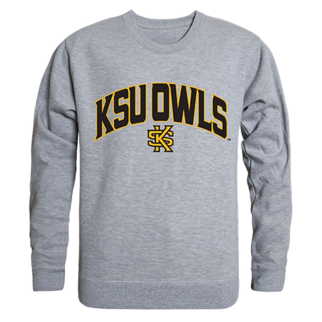 KSU Kennesaw State University Campus Crewneck Pullover Sweatshirt Sweater Heather Grey
