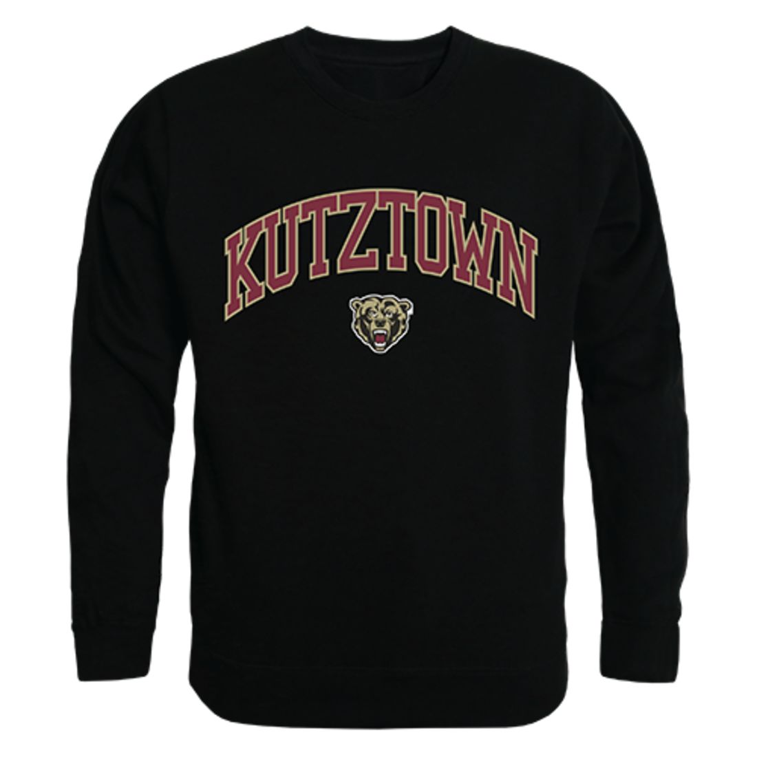 Kutztown University of Pennsylvania Campus Crewneck Pullover Sweatshirt Sweater Black