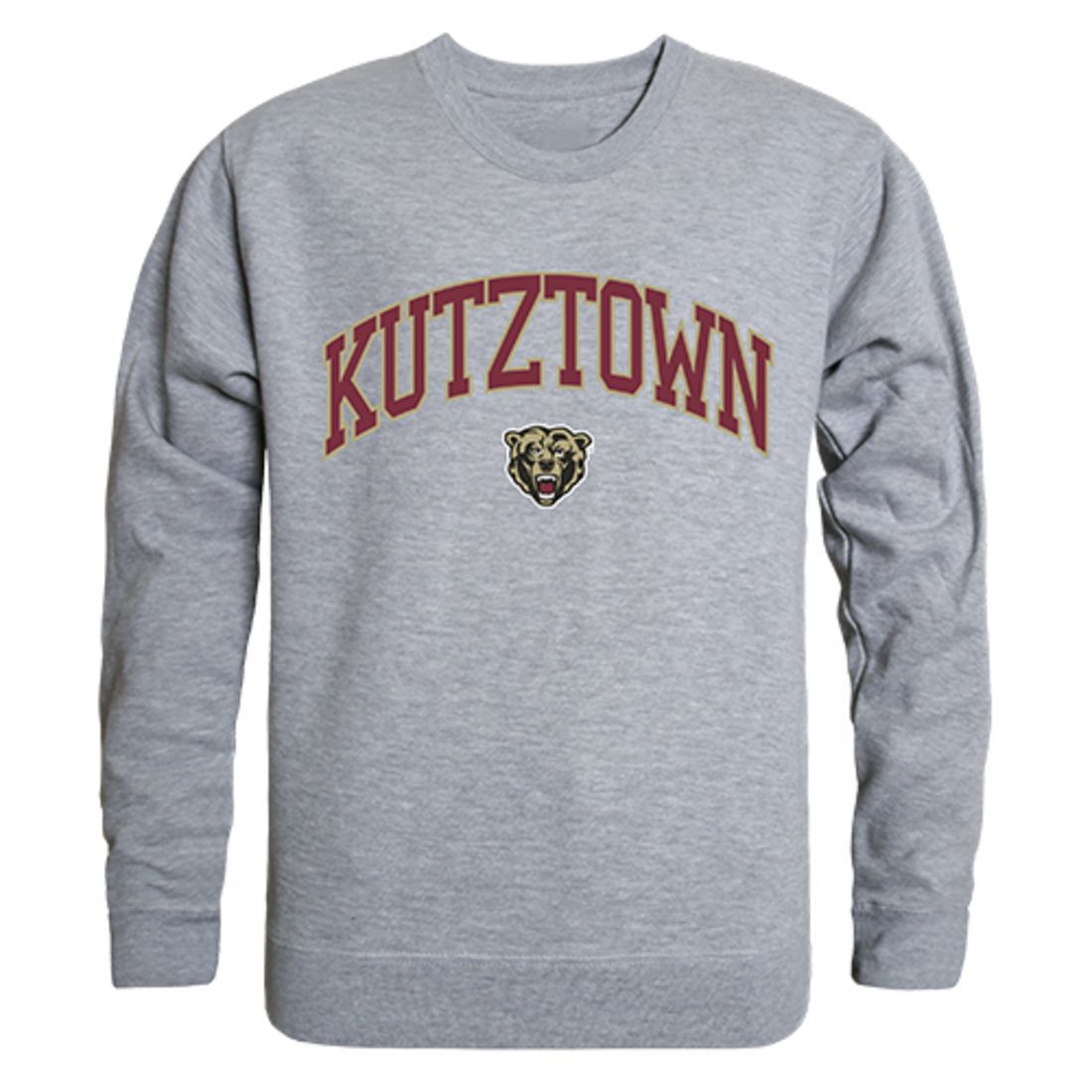 Kutztown University of Pennsylvania Campus Crewneck Pullover Sweatshirt Sweater Heather Grey