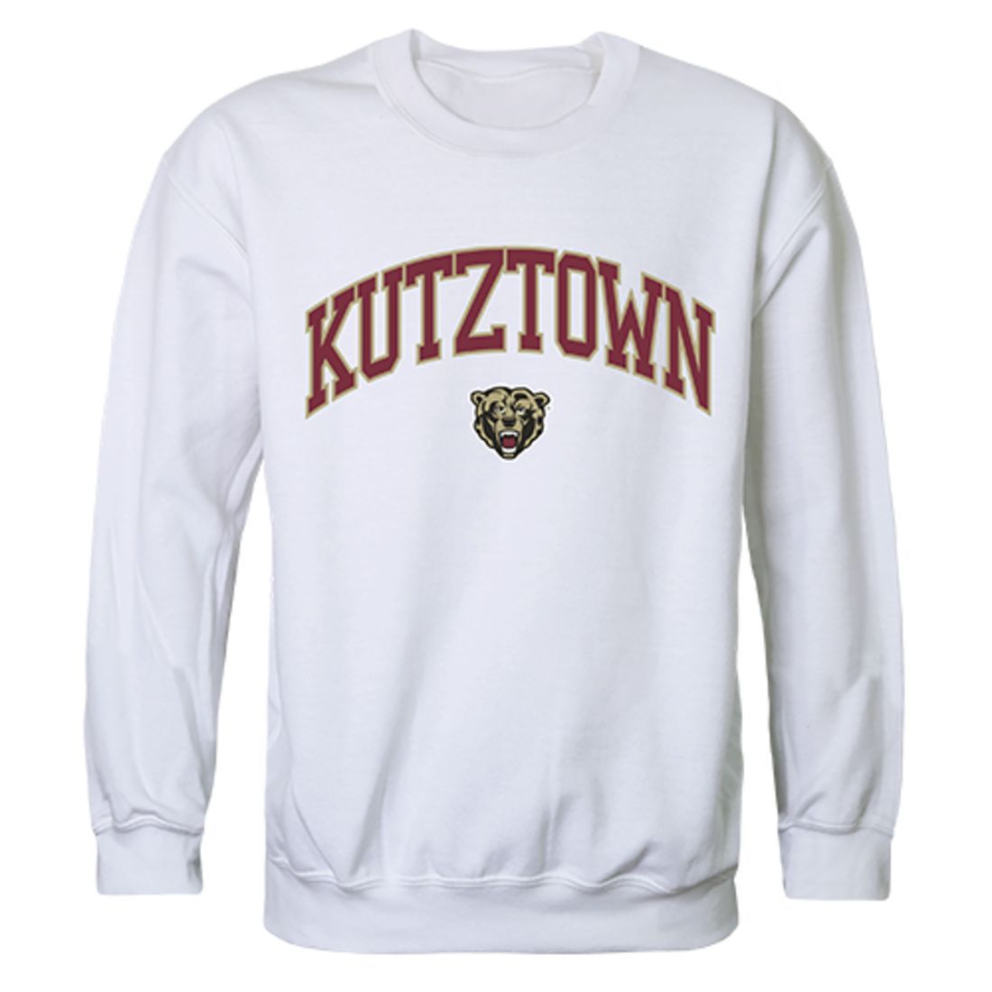 Kutztown University of Pennsylvania Campus Crewneck Pullover Sweatshirt Sweater White