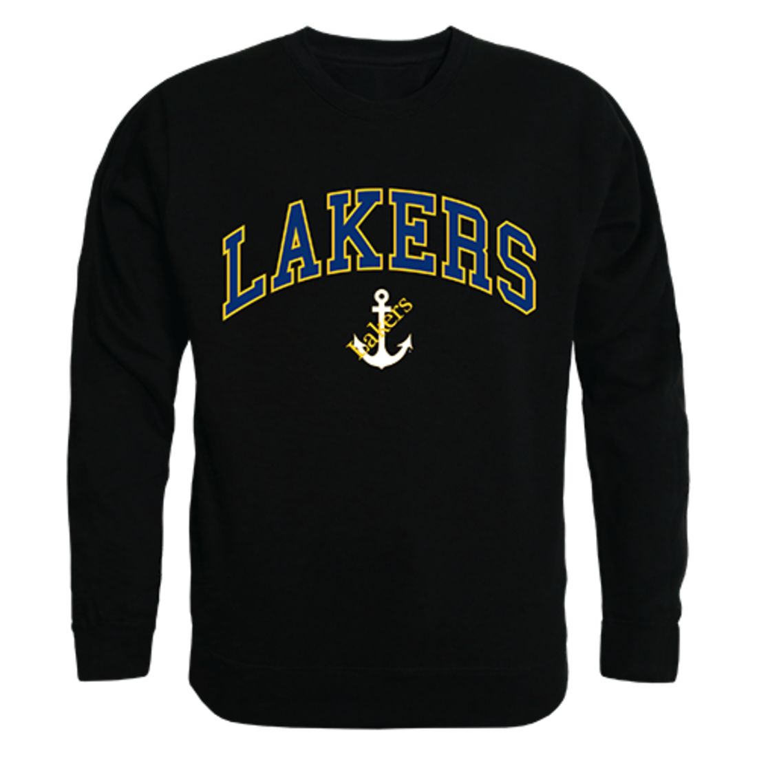 LSSU Lake Superior State University Campus Crewneck Pullover Sweatshirt Sweater Black