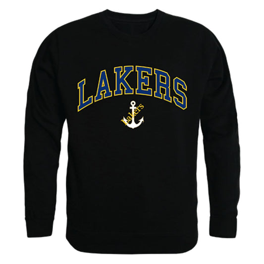 LSSU Lake Superior State University Campus Crewneck Pullover Sweatshirt Sweater Black