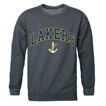 LSSU Lake Superior State University Campus Crewneck Pullover Sweatshirt Sweater Heather Charcoal