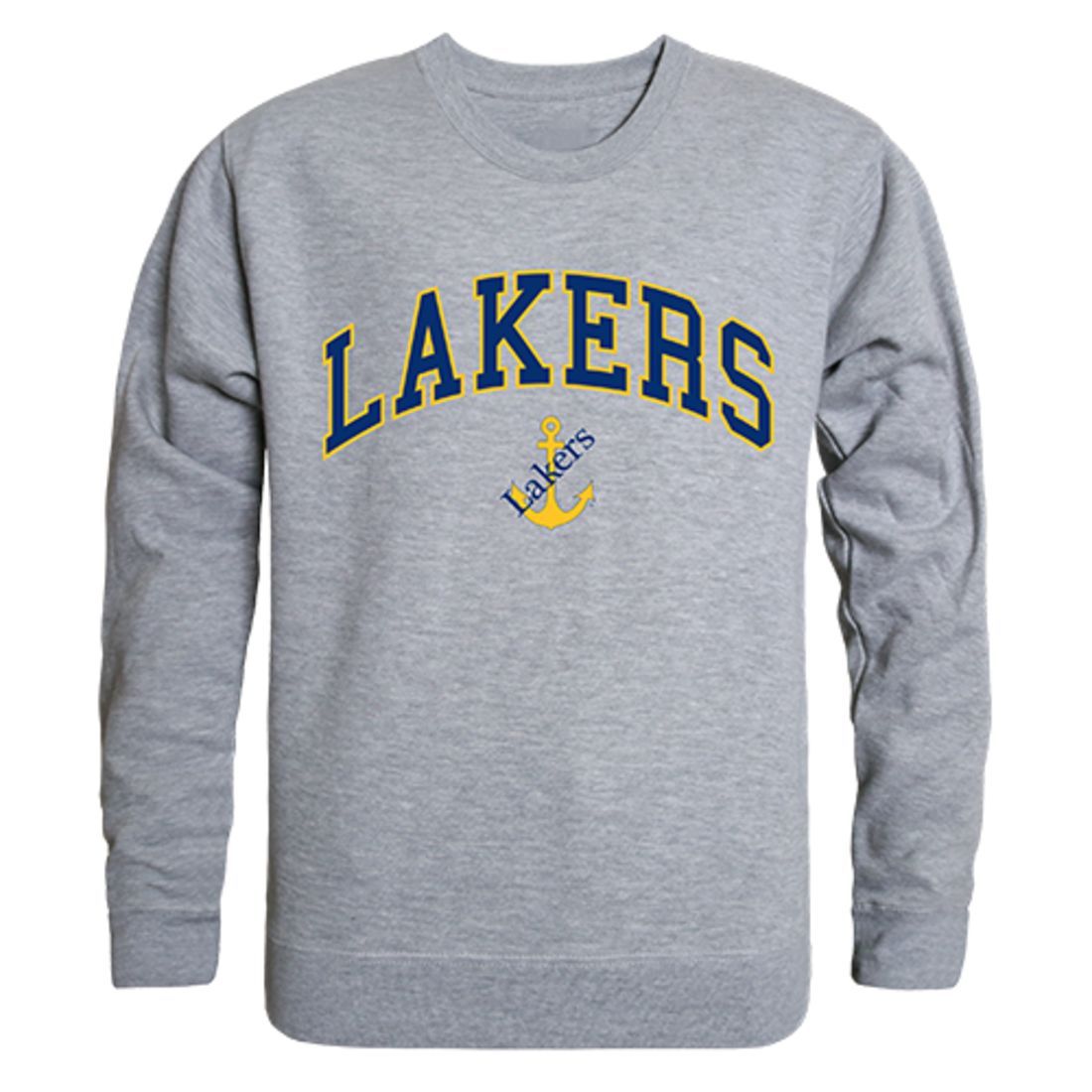 LSSU Lake Superior State University Campus Crewneck Pullover Sweatshirt Sweater Heather Grey