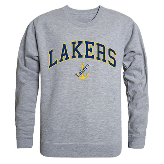 LSSU Lake Superior State University Campus Crewneck Pullover Sweatshirt Sweater Heather Grey