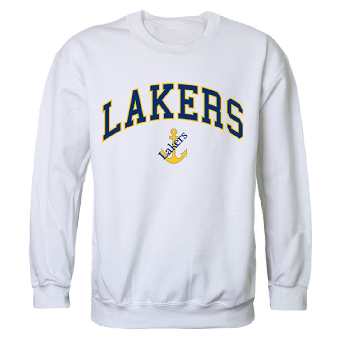 LSSU Lake Superior State University Campus Crewneck Pullover Sweatshirt Sweater White