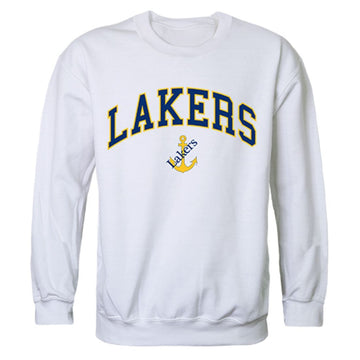 LSSU Lake Superior State University Campus Crewneck Pullover Sweatshirt Sweater White