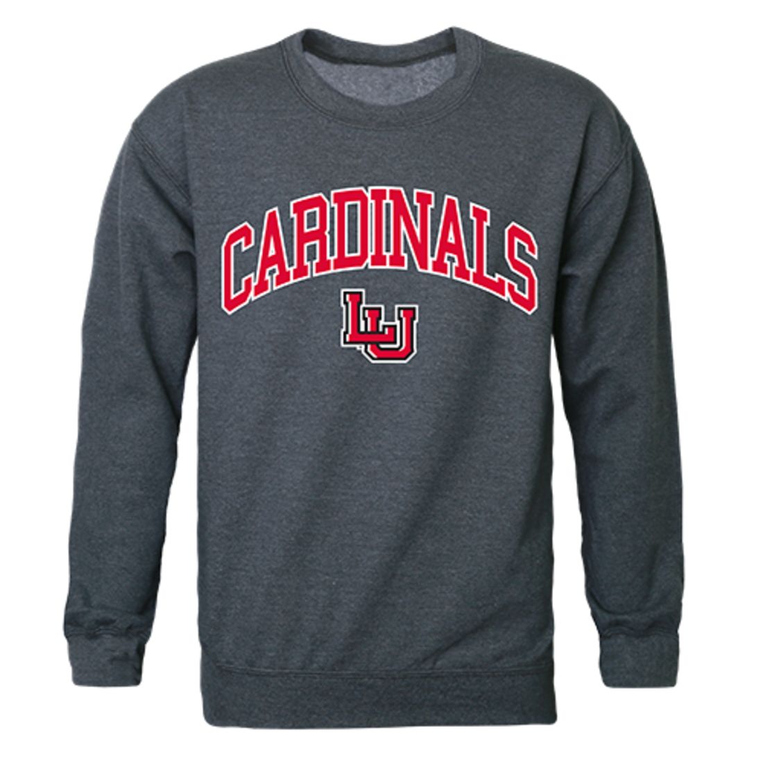 Lamar University Campus Crewneck Pullover Sweatshirt Sweater Heather Charcoal