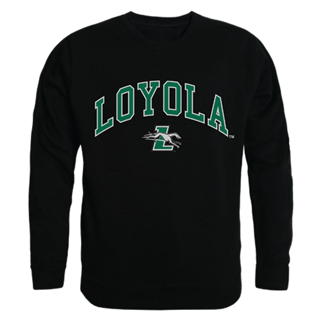 Loyola University Maryland Campus Crewneck Pullover Sweatshirt Sweater Black