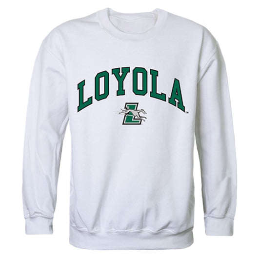 Loyola University Maryland Campus Crewneck Pullover Sweatshirt Sweater White
