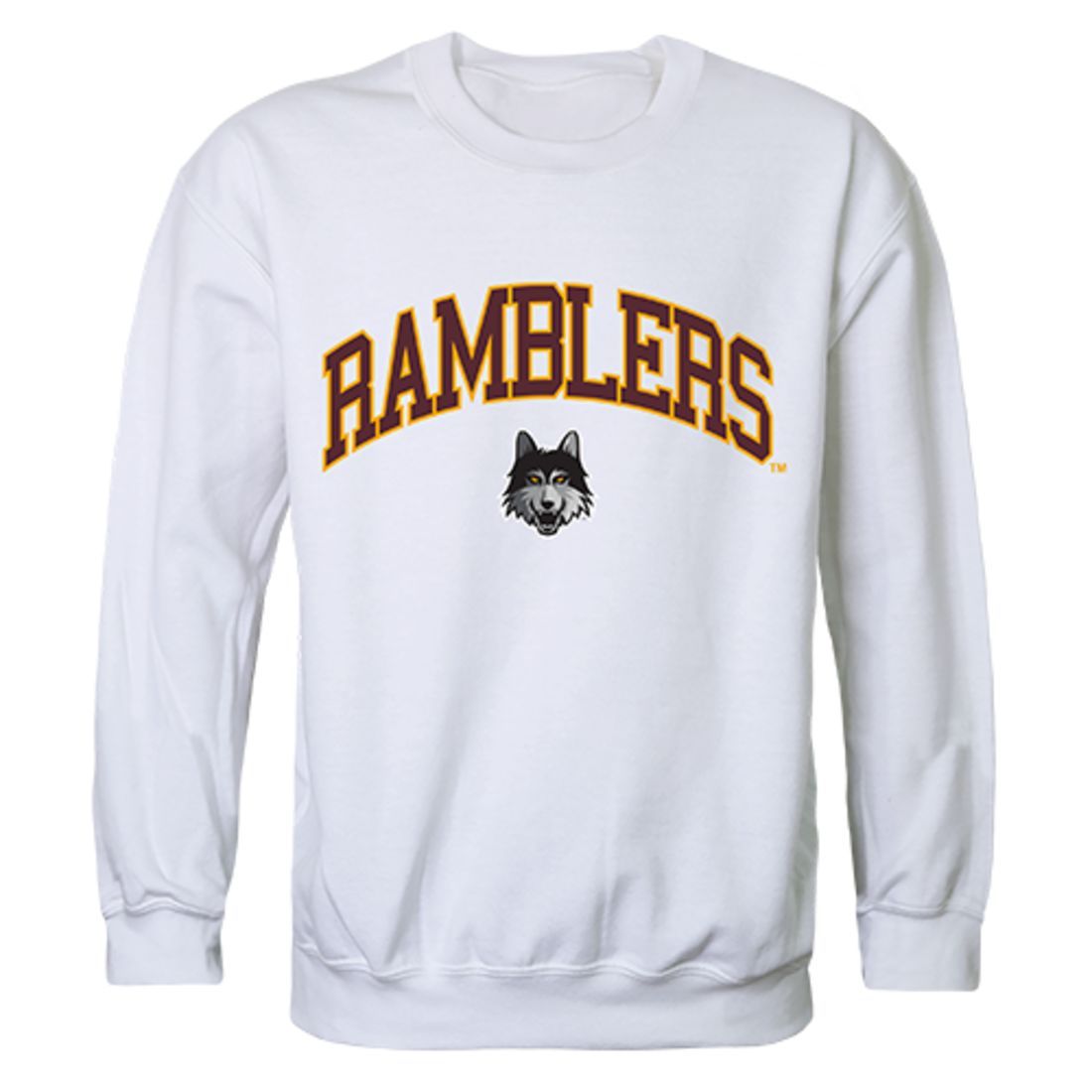 LUC Loyola University Chicago Campus Crewneck Pullover Sweatshirt Sweater White