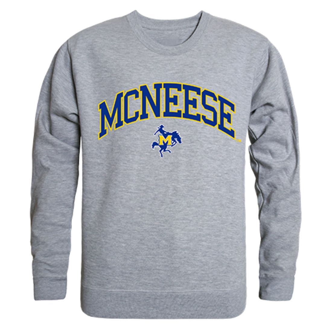 McNeese State University Campus Crewneck Pullover Sweatshirt Sweater Heather Grey