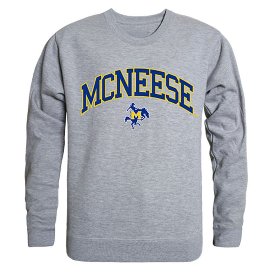 McNeese State University Campus Crewneck Pullover Sweatshirt Sweater Heather Grey